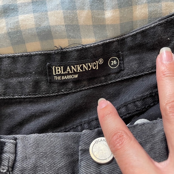 BLANK NYC WASHED BLACK DENIM BARROW SHORTS | Sz 26 - Picture 9 of 9